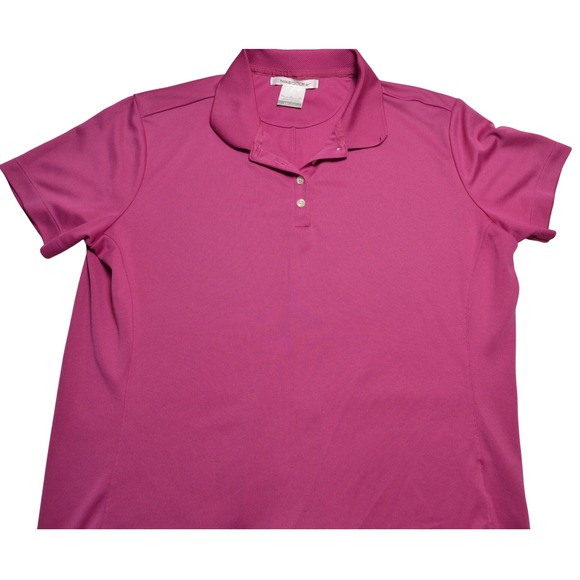 Nike Tops - Nike‎ Golf Dri-FIT Polo Shirt Womens Extra Large XL Pink Short Sleeve Top